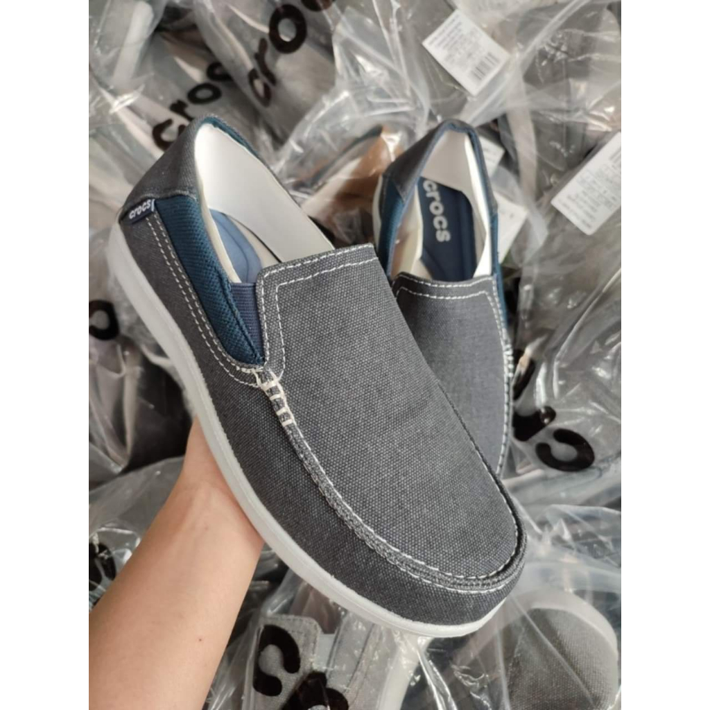 GIÀY VẢI  CROSS WALU  CANVAS LOADFER CHỐNG HÔI CHÂN CHO NAM MÀU NAVY ĐỎ
