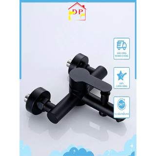 Sen vòi, củ sen tắm, gật gù nóng lạnh inox 304 màu đen cao cấp SNL907 kèm đôi chân z inox