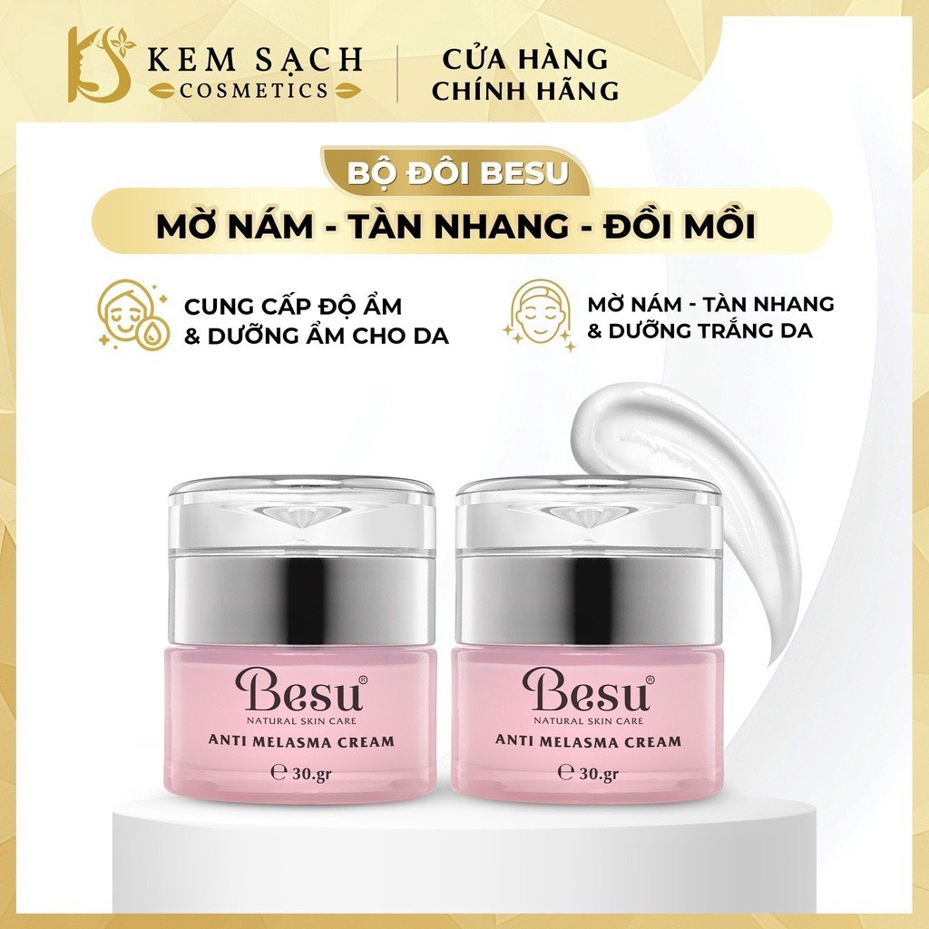 Kem Sạch Ngừa Nám, Mờ Thâm & Dưỡng Trắng Da Besu