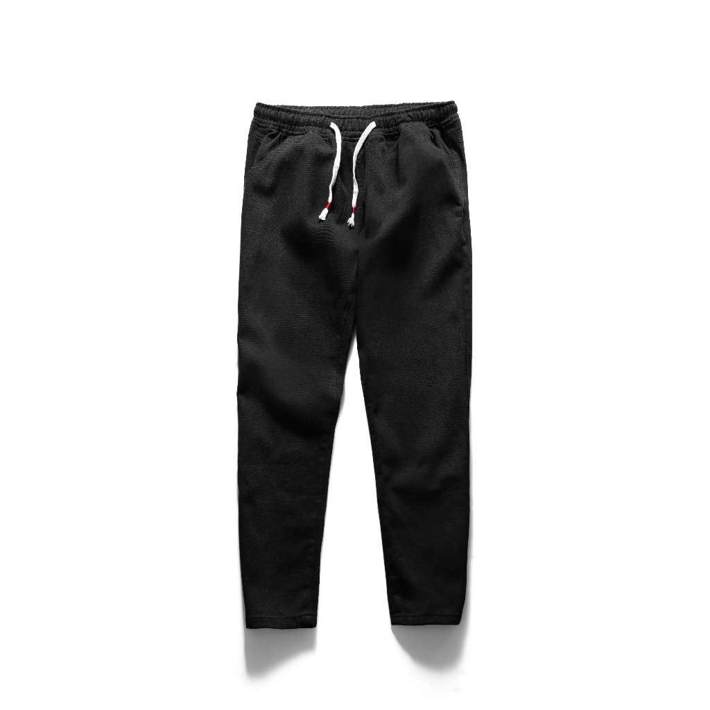 Quần jean nam lưng thun màu đen Tum Machines Vintage Black – Drawstring Denim