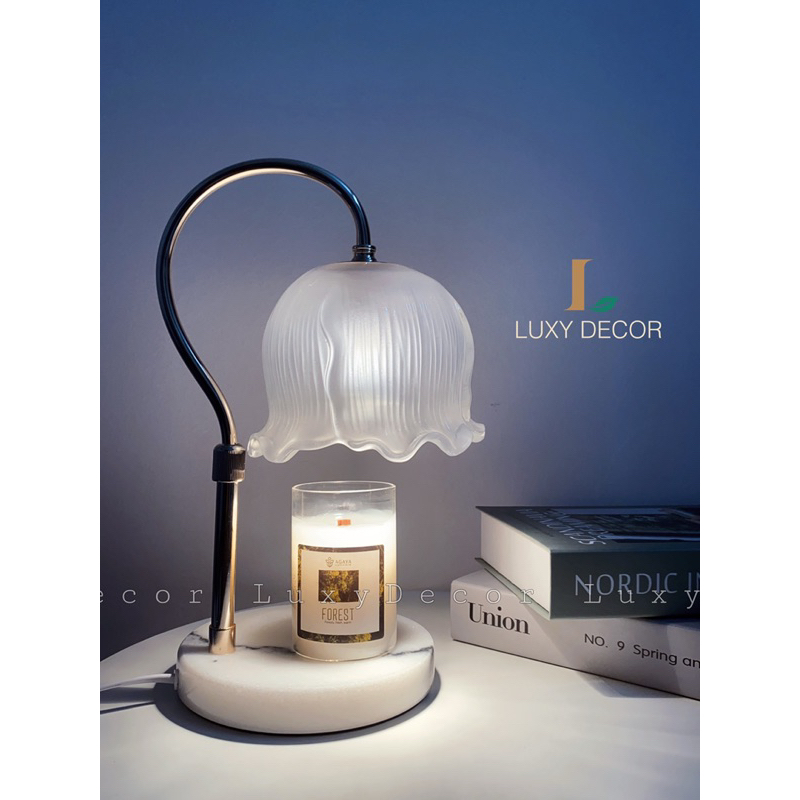 Đèn đốt nến thơm,đèn trang trí,đèn ngủ cao cấp LiLY OF THE VALLEY hiện đại,sang trọng,luxury