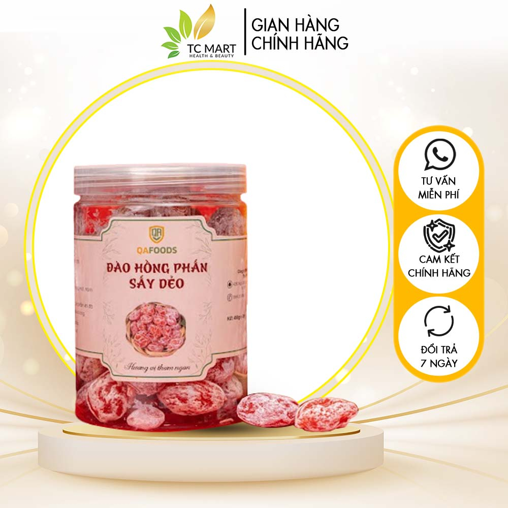 Ô mai đào hồng phấn sấy dẻo, Ô mai xí muội đào hồng sấy dẻo thơm ngon - DK16