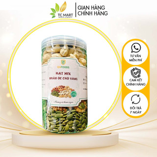 Hạt dinh dưỡng mix các loại, hạt mix nhân óc chó vàng, hạt ngũ cốc dinh dưỡng ăn vặt cho bà bầu - DK19