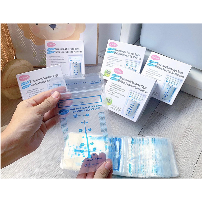 Túi trữ sữa Unimom Compact 210ml