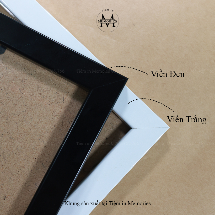 Khung ảnh treo tường - khung hình mặt kính, mặt mica size a3, 30x42 cm- Tiệm in Memories
