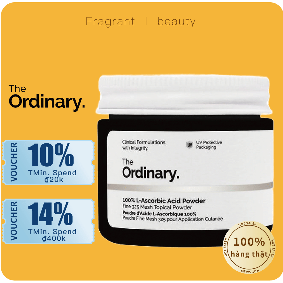 (💥MẪU MỚI NHẤT 💥) (AUTH- BILL US) The Ordinary Bột Vitamin C VC làm trắng chống oxy hóa 20g