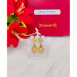Bông tai nữ cao cấp dát vàng 24k