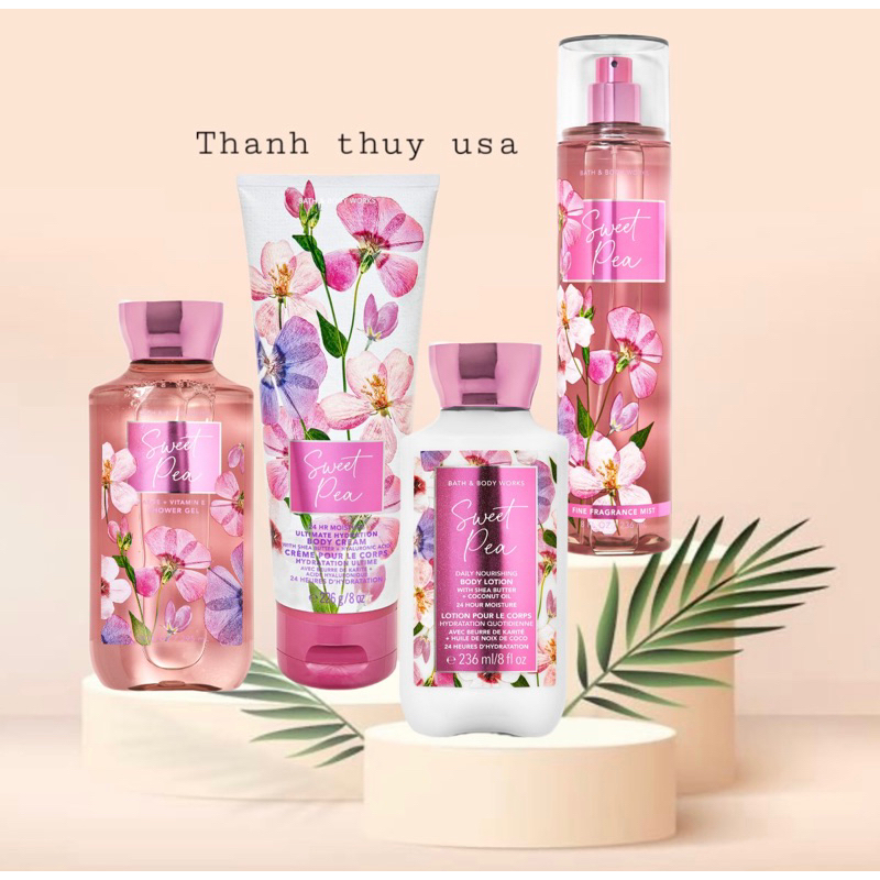 Bộ Sản Phẩm Sữa Tắm - Lotion - Body Mist Xịt Thơm Toàn Thân Bath & Body Works