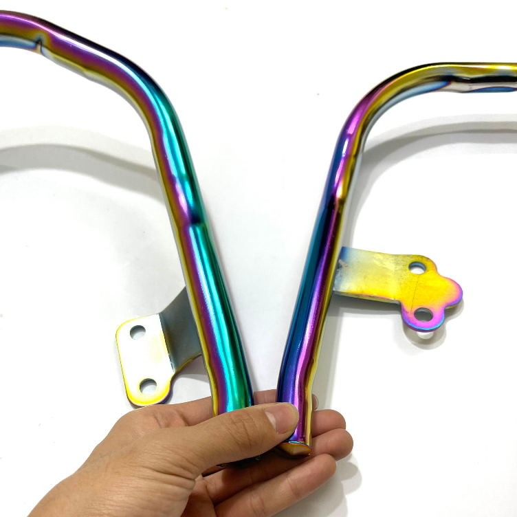 Tay xách titan 7, cảng sau titan màu gắn cho xe wave 50cc 100cc 110cc 2006 - 2022 hàng đẹp chuẩn ảnh