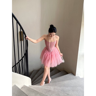Đầm Corset Lưới.