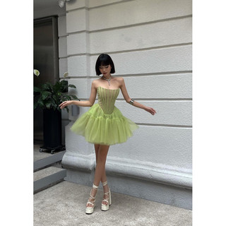 Đầm Corset Lưới.