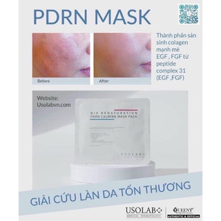1 miếng mặt nạ tế bào gốc usolab pdrn mask 30ml
