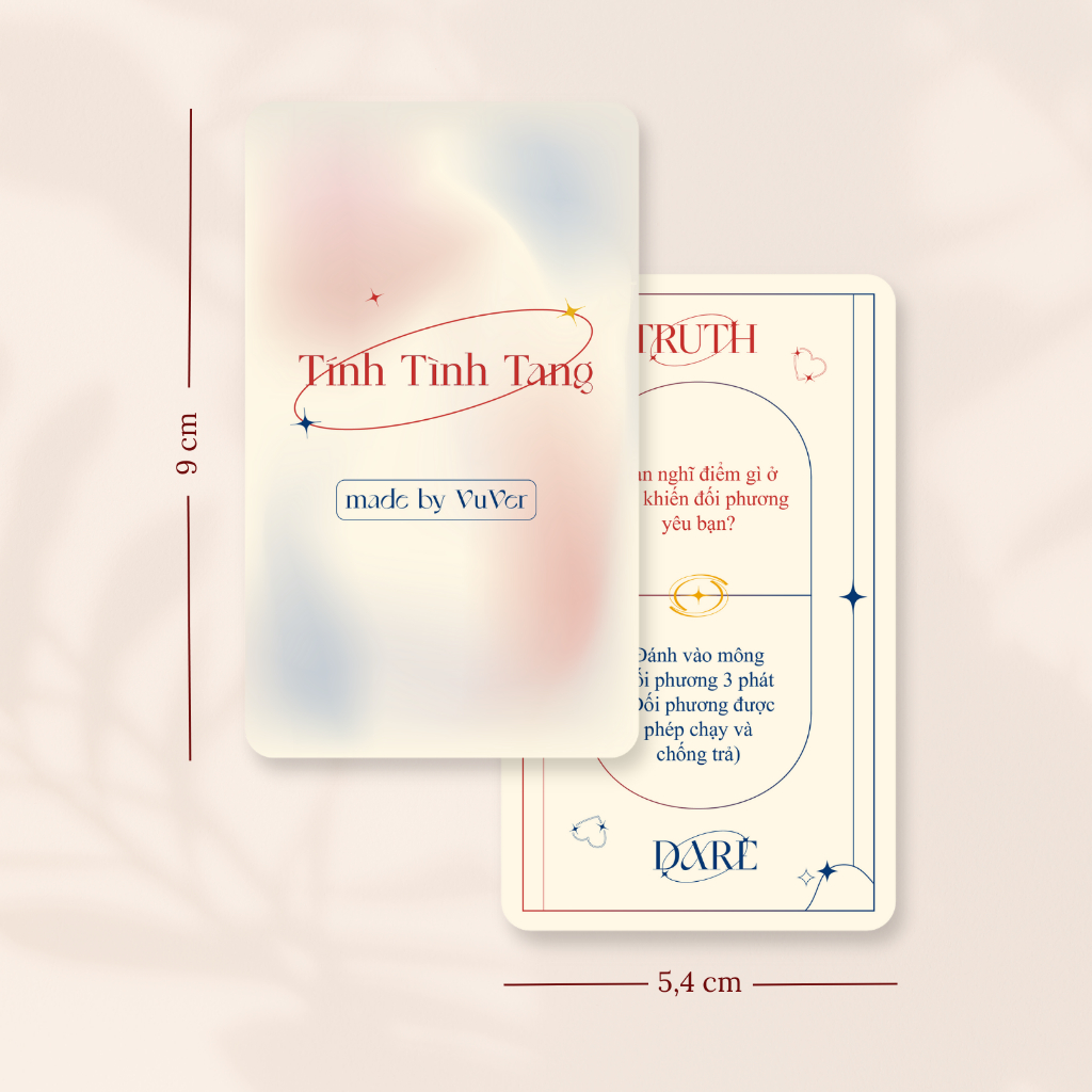 Bộ bài Truth or Dare dành cho cặp đôi "TÍNH TÌNH TANG" - vuver.vn