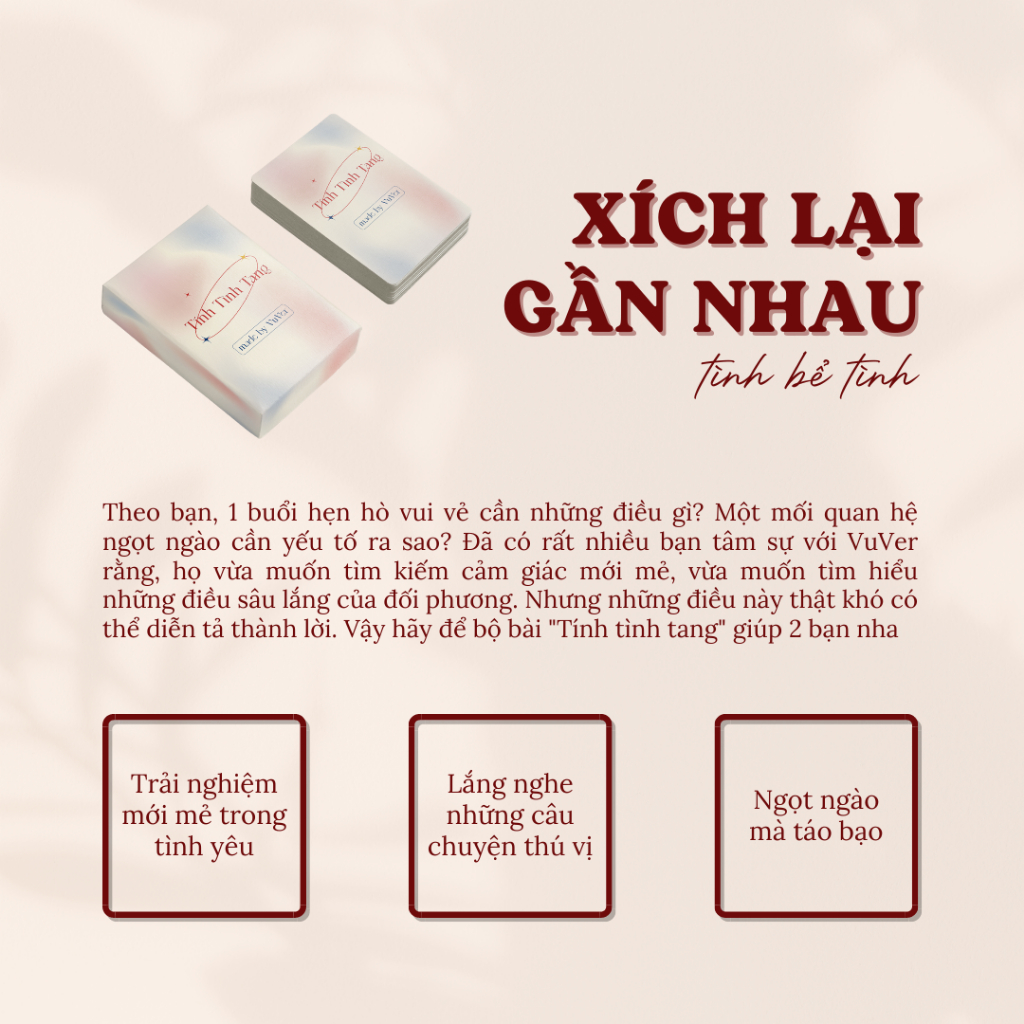Bộ bài Truth or Dare dành cho cặp đôi "TÍNH TÌNH TANG" - vuver.vn