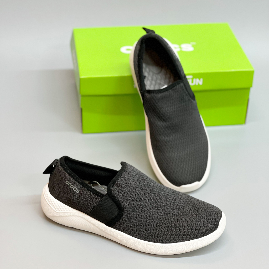 Giày Cross Nam Literider Mesh Slipon màu đen, hàng xuất xịn nhé siêu nhệ siêu êm