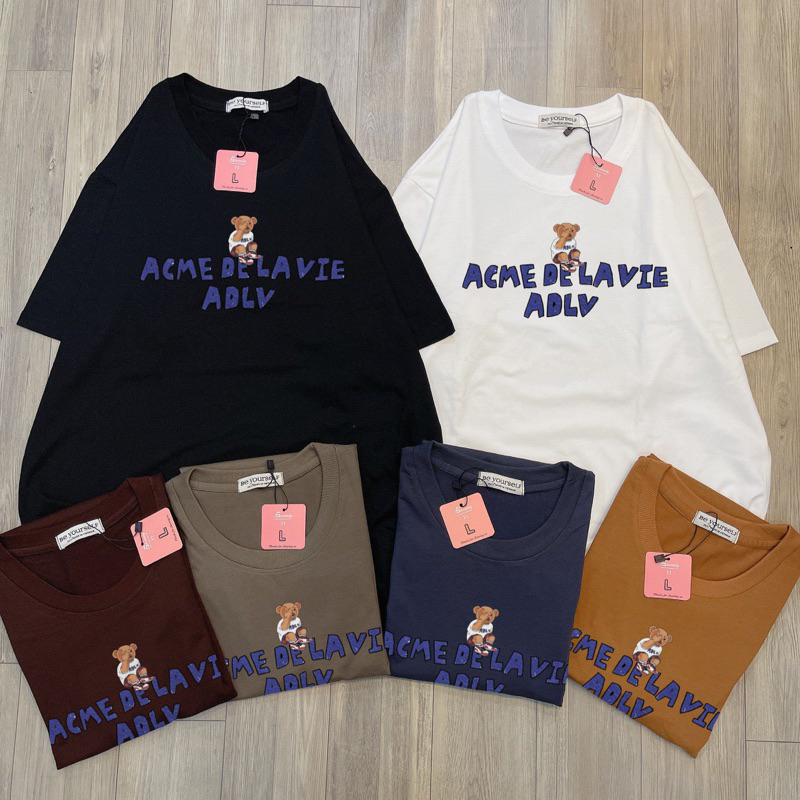 Áo Thun Tay Ngắn UNISEX in Decal CHỮ AD - Hình chụp thật (Đủ size M-L-XL-XXL) - Số đo ở cuối
