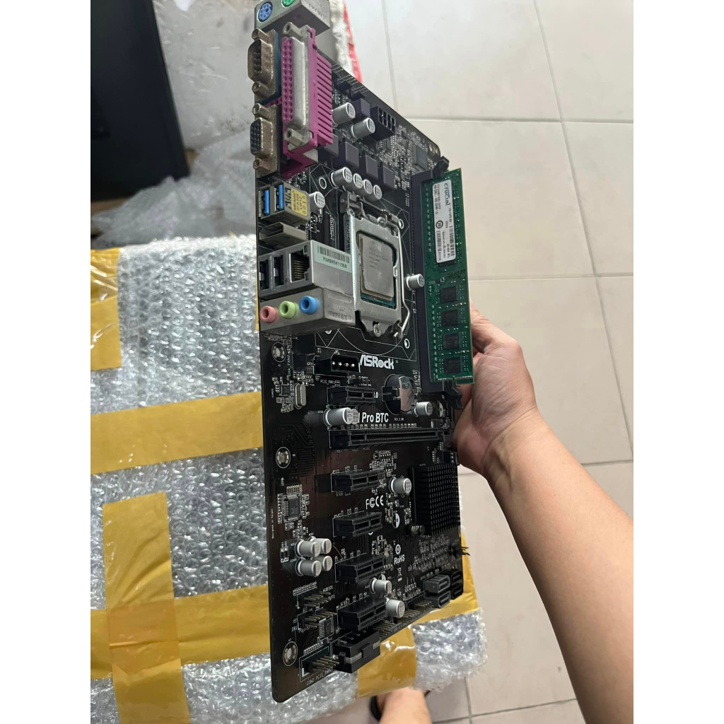 Combo main h81 cpu g32xx ram 4g