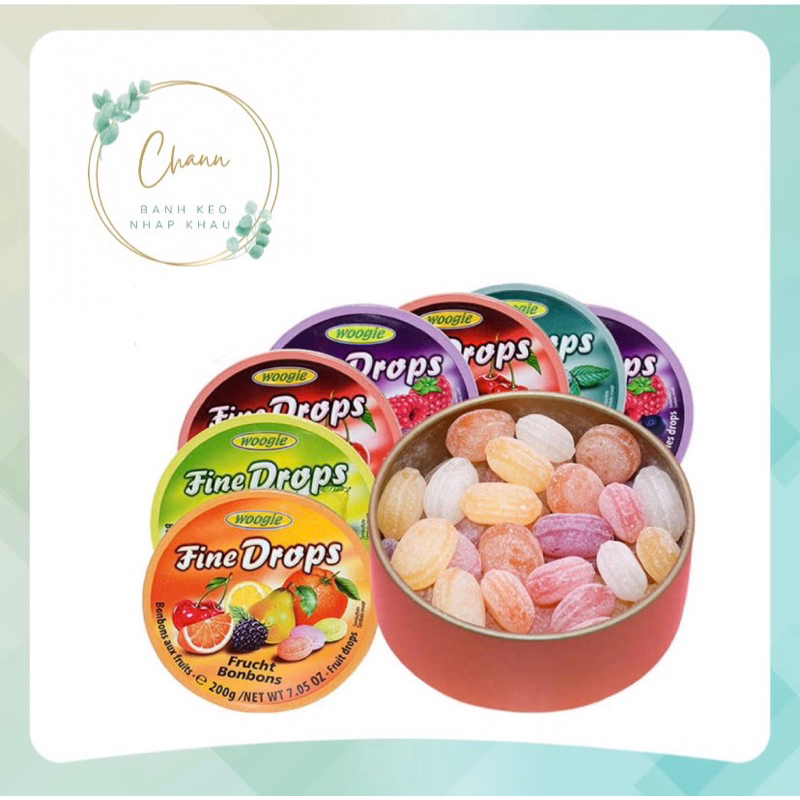 Kẹo ngậm hoa quả Bonbons 200g (5 loại)