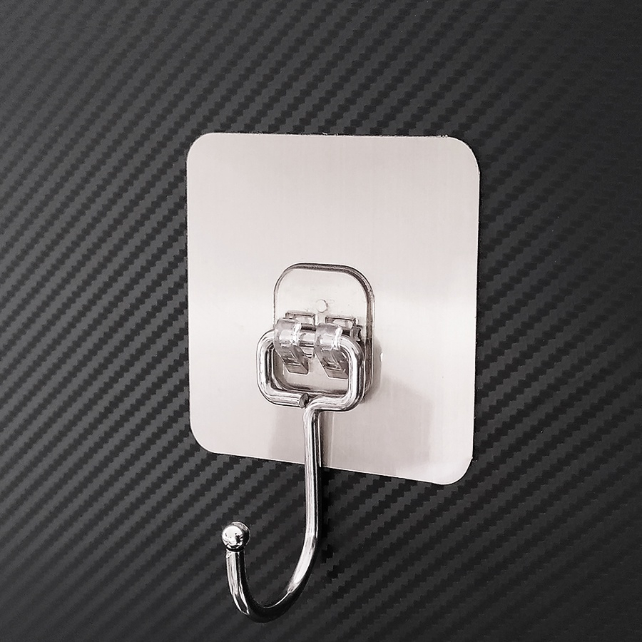 Combo 10 Móc Dán Tường Siêu Dính Móc Inox 304, Móc Dán Nhà Tắm Siêu Chịu Lực