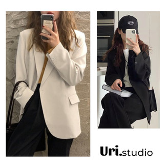 Áo khoác blazer 2 lớp 1 cúc kiểu dáng Hàn Quốc - Uri46