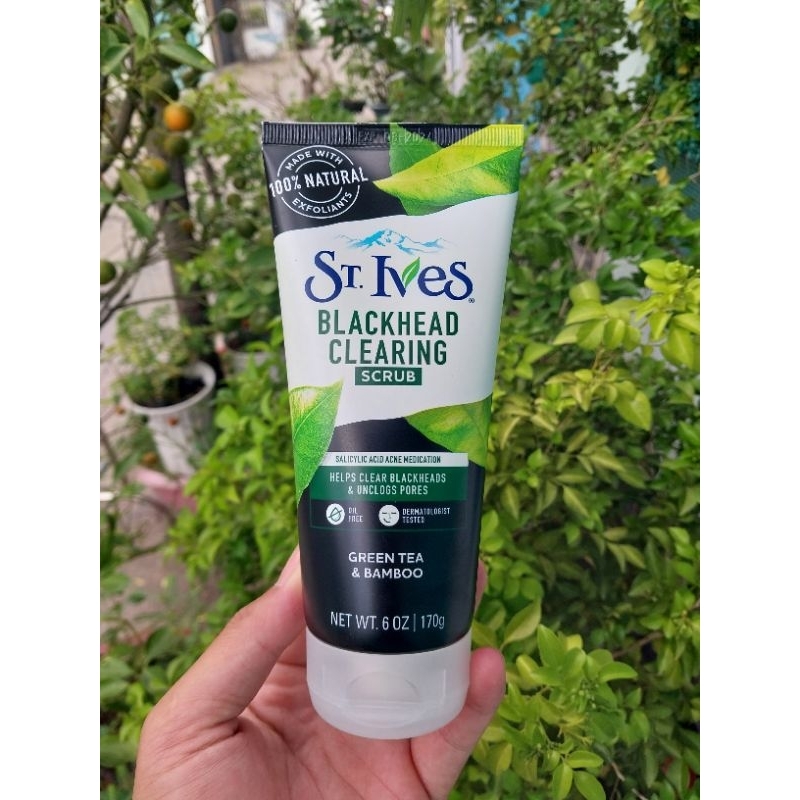 Sữa rửa mặt tẩy tế bào chết St Ives trà xanh