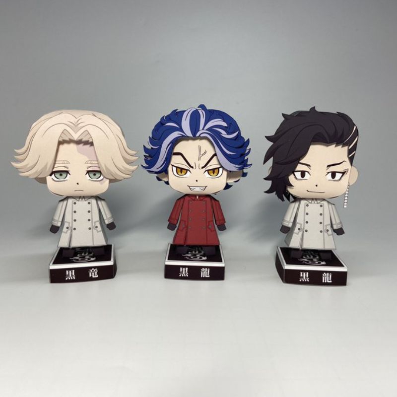 Mô Hình Tokyo Revengers - Mô Hình Giấy Mikey Sanzu Chifuyu Draken Baji Kazutora Mitsuya Takemichi