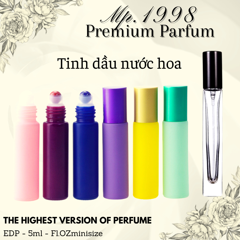 Tinh dầu nước hoa bỏ túi - Đầu lăn Parfum 5ml - Đậm đặc hơn 10%