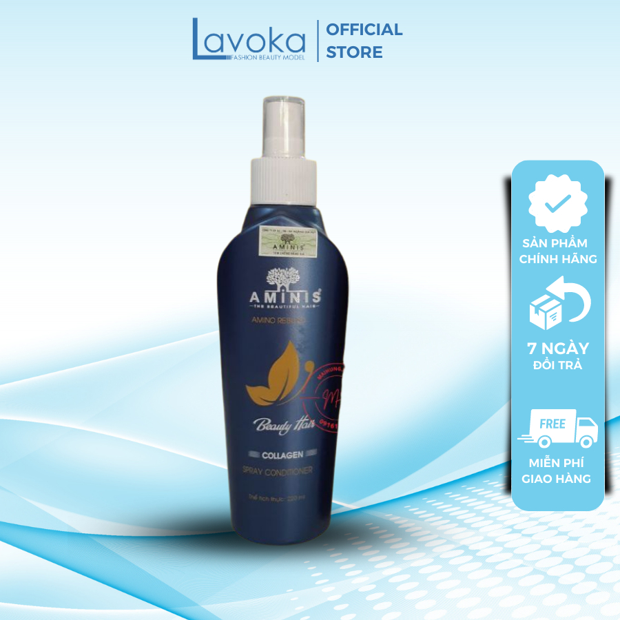 Xịt dưỡng tóc collagen Aminis chính hãng