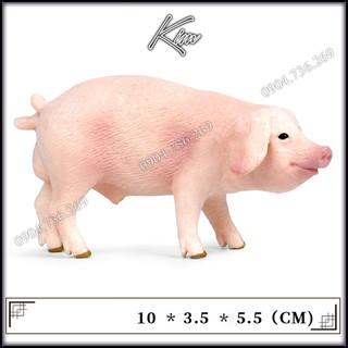 Đồ chơi mô hình động vật con heo con Lợn hồng - Chính hãng