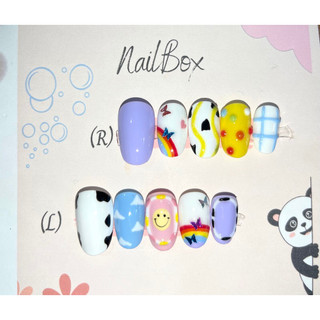 Nailbox cầu vồng cute đáng yêu