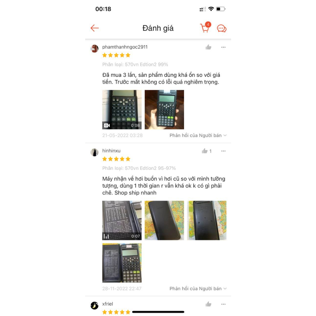 Máy tính Casio Fx 570VN Plus Eddtion 2 cũ| Casio Fx 570VN Plus CŨ CHÍNH HÃNG soi laser bảo hành lên tới 7 năm