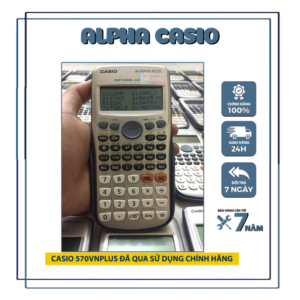 Máy tính cũ Casio 570 VN PLUS 80 - 97%| MÁY TÍNH BỎ TÚI CŨ CHÍNH HÃNG