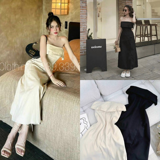 Đầm midi cúp ngực