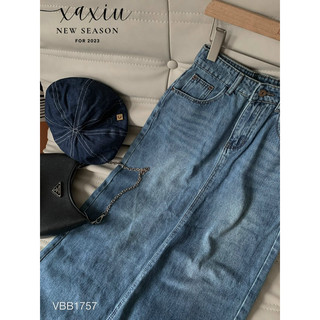 CHÂN VÁY BÒ DÀI XẺ SAU
