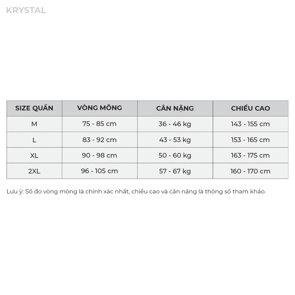 [ẩn] Quần Độn Mông Chất Su Mút Liền Cao Cấp KRYSTAL P006