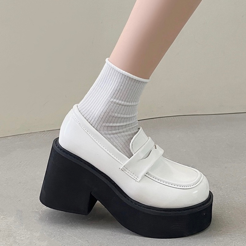 GIÀY LƯỜI O51 ĐẾ CAO 7CM PHONG CÁCH RETRO