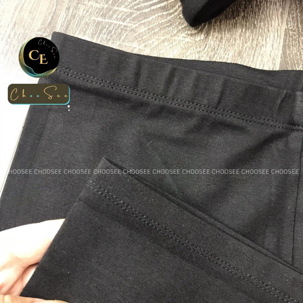 Quần legging nữ lửng Choosee vải thun cao cấp biker nữ đùi ngố đồ mặc nhà dáng ôm bó lưng cao tập gym yoga CHS242