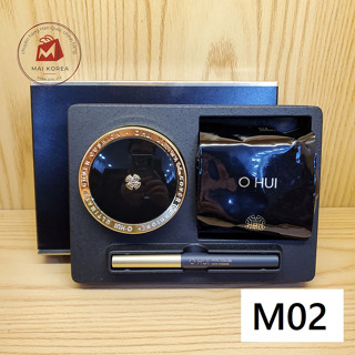 Set phấn nước OHUI đen kèm lõi thay thế (3 món sp) - OHUI ULTIMATE COVER MOISTURE SPF50+/PA+++