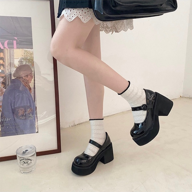 GIÀY MARY JANE A64 ĐẾ CAO 8CM PHONG CÁCH NỮ SINH