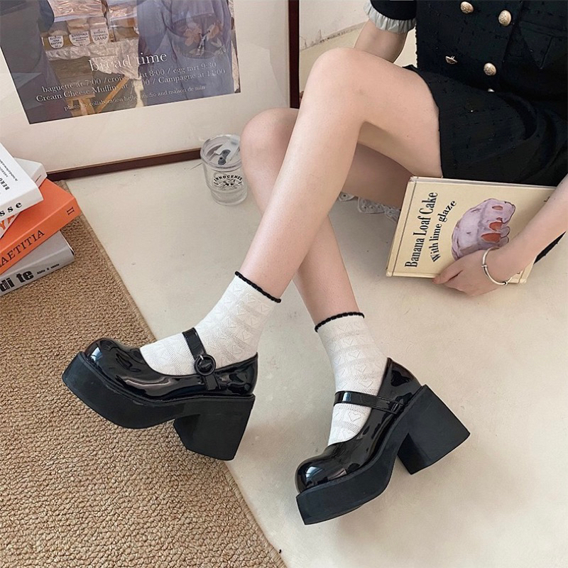 GIÀY MARY JANE A64 ĐẾ CAO 8CM PHONG CÁCH NỮ SINH