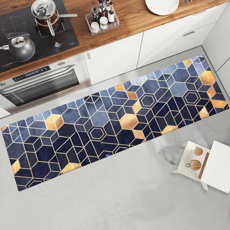 1 Tấm thảm bếp dài, size 50*160cm, dùng cho không gian bếp, chân giường ngủ, cửa ra vào, chất nỉ lì