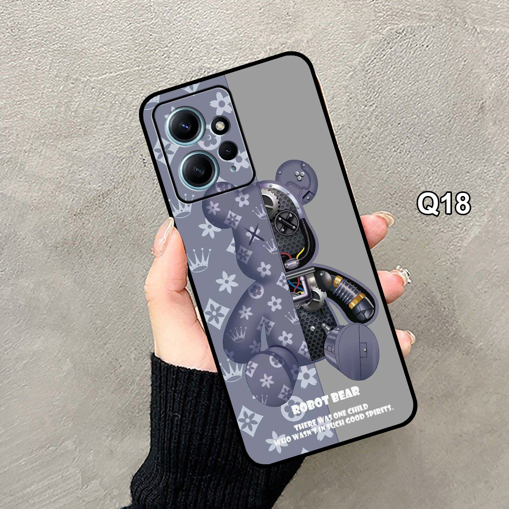 Ốp Lưng Xiaomi Redmi Note 12 4G- Redmi Note 12 5G - Redmi Note 12 Pro 5G In Hình Gấu Cute- Trend- CASE88.
