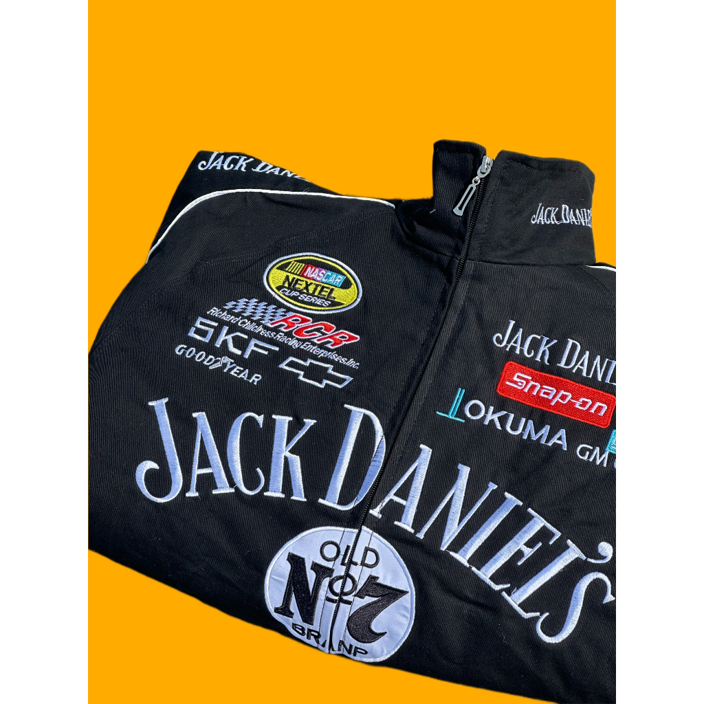 Áo khoác JackDaniels Racing Jacket 3 Lớp thêu có lót bông Hàng có sẳn