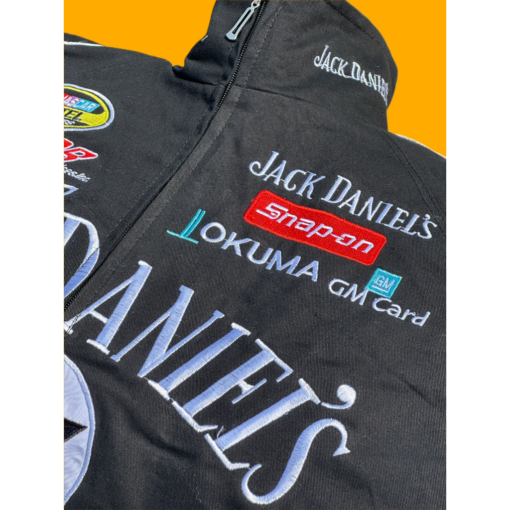 Áo khoác JackDaniels Racing Jacket 3 Lớp thêu có lót bông Hàng có sẳn