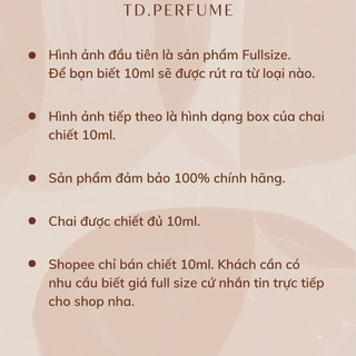 10ml [Mẫu thử] - MOS TOY 2 - Nước hoa nữ mini