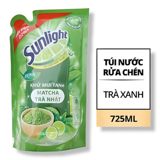 ⚡️ Nước Rửa Chén Sunlight Extra Trà Xanh Matcha Nhật Bản Túi 725ml