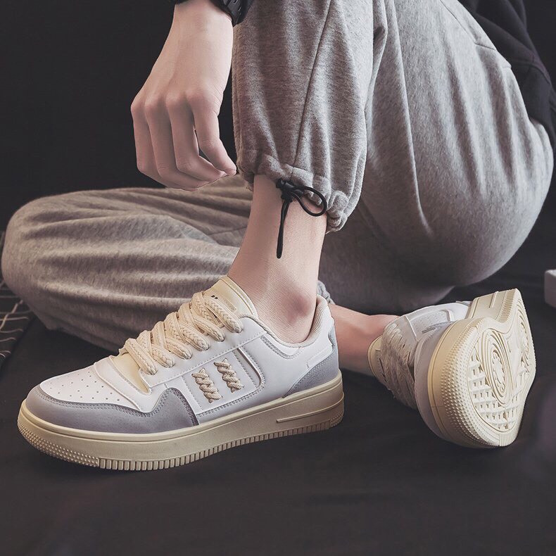 Giày thể thao Sneaker nam G79 học sinh sinh viên màu trắng đế cao đẹp thời trang phong cách Hàn Quốc giá rẻ A1