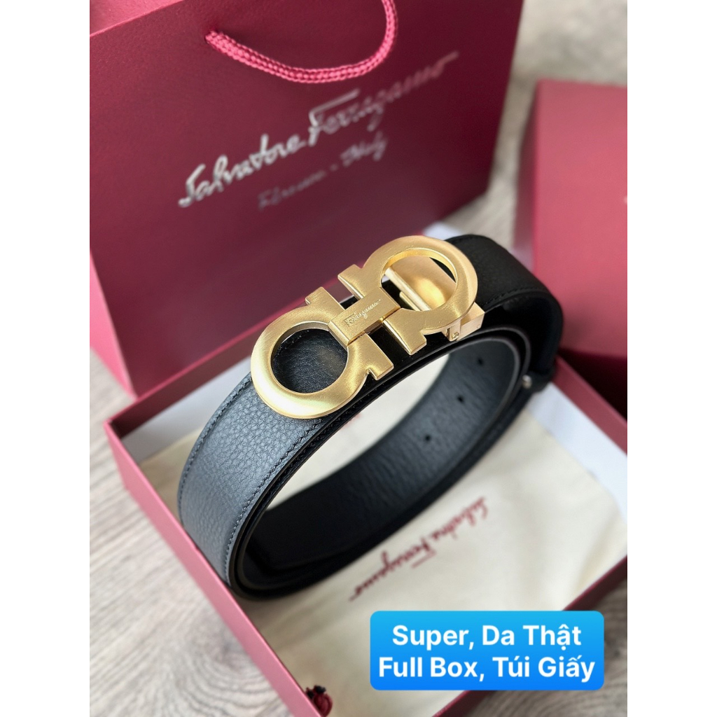 Thắt Lưng Nam SF Salvatore VIP Da Thật Full Box Túi Giấy (NHẮN TIN TRƯỚC SHOP KIỂM KHO)