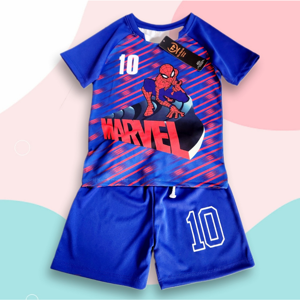Quần áo siêu nhân nhện cho bé trai  quần áo thể thao cho bé trai 3 tuổi