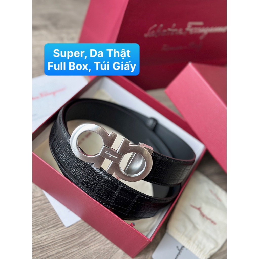 Thắt Lưng Nam SF Salvatore VIP Da Thật Full Box Túi Giấy (NHẮN TIN TRƯỚC SHOP KIỂM KHO)